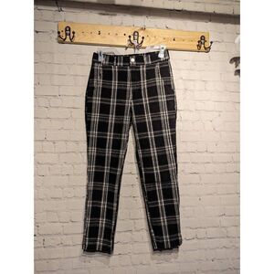 Hollister ultra high rise plaid Capri pants small *